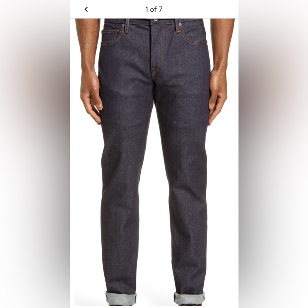 Gustin Slim Fit Men's Premium Rigid Selvidge Denim Jeans/32 x 34/ USA Made